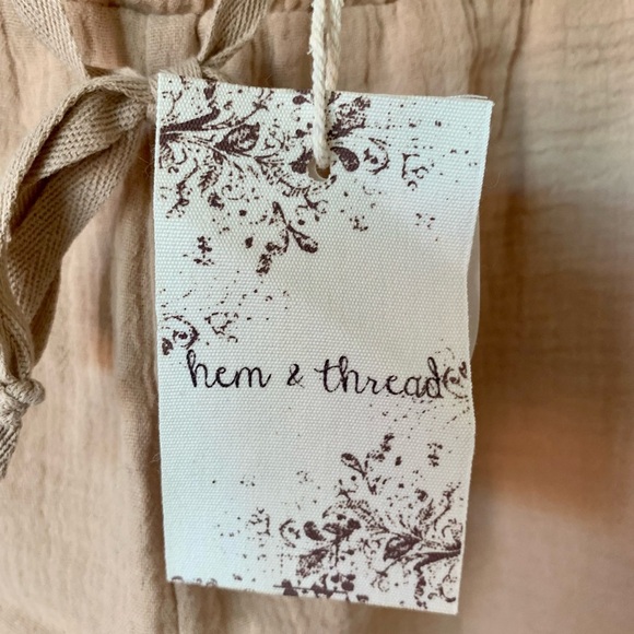 Hem & Thread Cotton Shorts - Picture 6 of 7